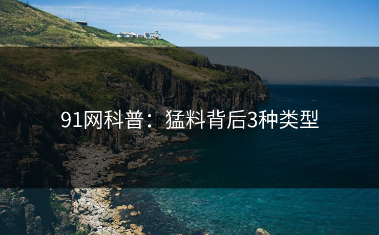 91网科普：猛料背后3种类型
