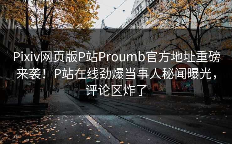 Pixiv网页版P站Proumb官方地址重磅来袭！P站在线劲爆当事人秘闻曝光，评论区炸了